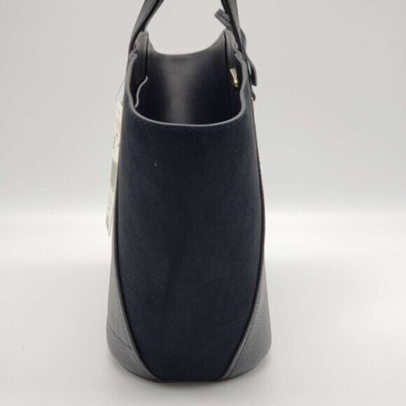 Michael Kors Portia Black Leather Tote Bag 65-083025 - Picture 4 of 11